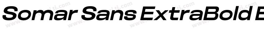 Somar Sans ExtraBold Expanded字体转换